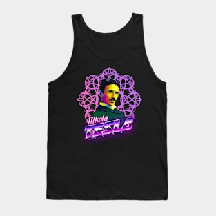 Nikola Tesla - 80s style Tank Top